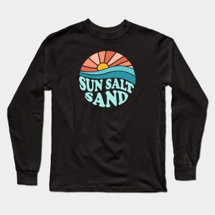 Sun Salt Sand Retro sunset Long Sleeve T-Shirt